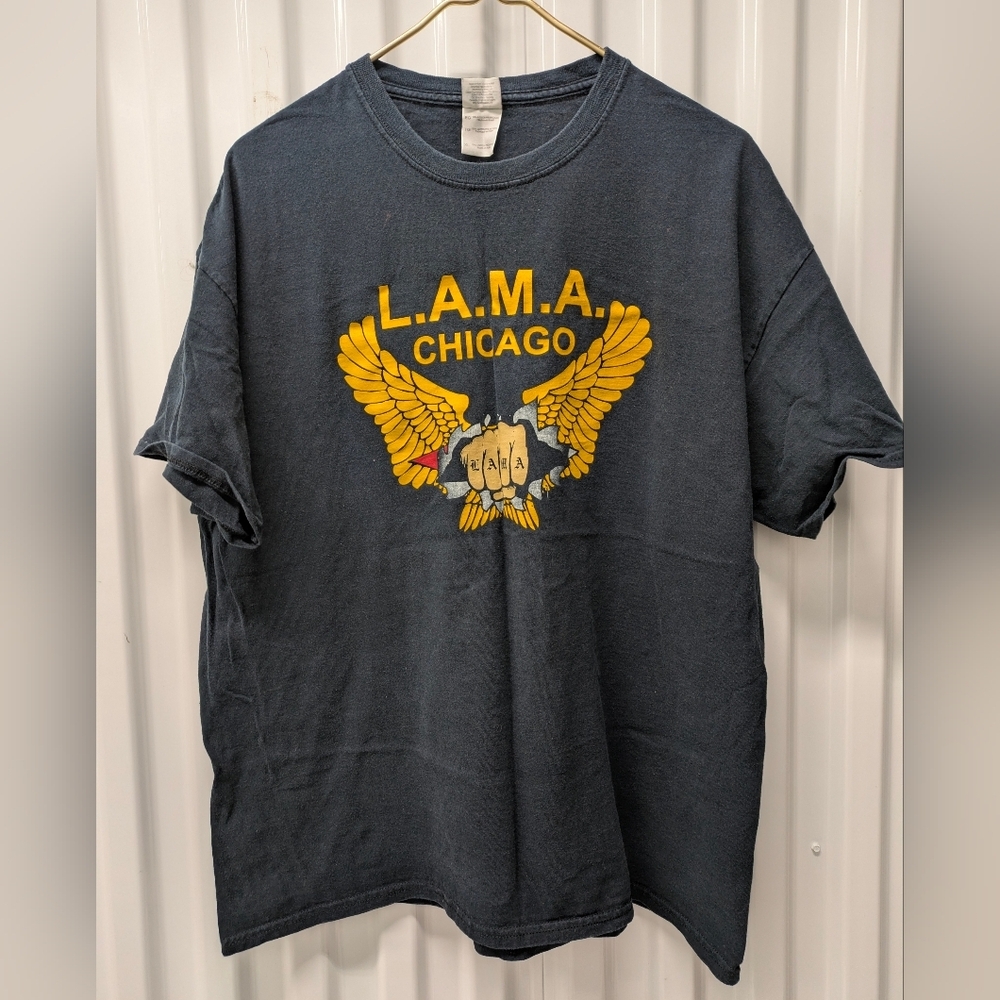 Gildan L.A.M.A. Chicago Graphic Tee - Dark Gray
